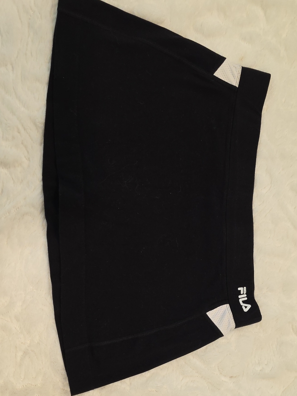 Fila Black Mini Skort with White Mesh Insets